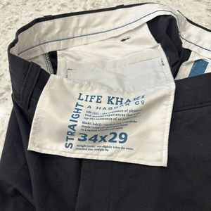Haggar khakis 34 x 29 navy men’s pants, by life khaki